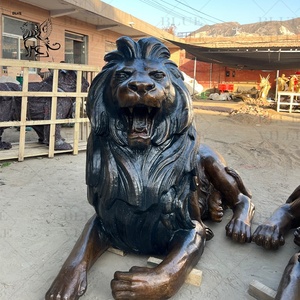 Escultura <span class=keywords><strong>de</strong></span> Animales <span class=keywords><strong>de</strong></span> Metal para Decoración <span class=keywords><strong>de</strong></span> Jardín Moderna y Grande Personalizada <span class=keywords><strong>de</strong></span> BLVE, Estatua <span class=keywords><strong>de</strong></span> León <span class=keywords><strong>de</strong></span> Bronce <span class=keywords><strong>de</strong></span> Tamaño Real para Exteriores - Product Image 5