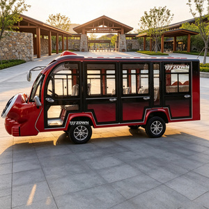 Autobús Turístico Eléctrico Cerrado con Diseño de Dibujos Animados, Apariencia Personalizada, Transporte para Parques de Atracciones - Product Image 1