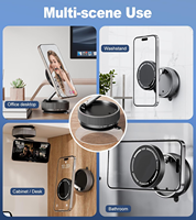 Support Téléphone Réglable à 360° à Ventouse et Magnétique pour Voiture et Bureau – Compatible Tous Smartphones