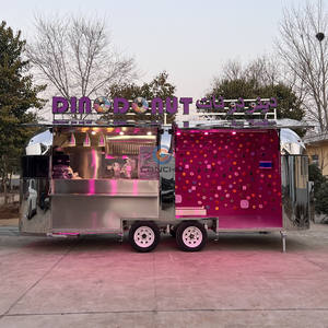 Concession Trailer Camion de restauration mobile Four à pizza entièrement équipé Remorque de restauration rapide avec cuisine complète - Product Image 5