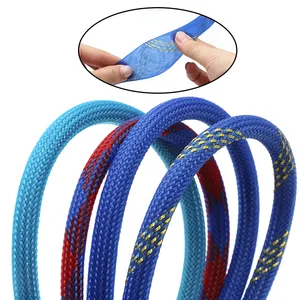 Cheap Multicolored 3mm High Density PET Braid Cable Sleeve for Wire Harness