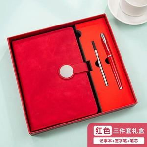 Carnet d'affaires personnalisé en acier inoxydable A5 de qualité supérieure avec reliure thermique, fermeture magnétique et impression typographique, stylo inclus, idéal pour 100 cadeaux - Product Image 2