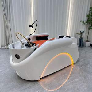 Meilleur lit de lavage capillaire avec bac de lavage intégré, dossier électrique, circulation d'eau et vapeur pour la tête - Product Image 4