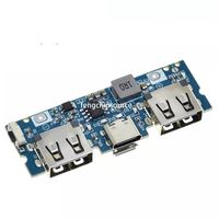 Double USB Power Bank Power Supply Board Boost Module Type-C Port de charge 2.4a Mobile Power DIY Motherboard 5V