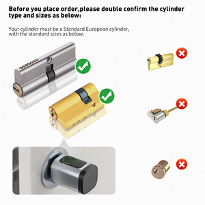 Cerradura de Alta Seguridad para Puerta, Fácil Instalación, Teclado Digital, Aplicación Tuya TTLock, Cilindro Inteligente, Llave de Tarjeta, Desbloqueo en la Nube - Product Image 5