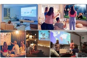 Bán Buôn A10 Thông Minh Nhà Chiếu H713 Xách Tay 4K Video <span class=keywords><strong>Android</strong></span> 11 LED Đèn 3D Wi-Fi 800 ANSI Mô Hình Cho Rạp Hát Tại Nhà - Product Image 5