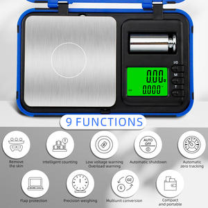 Balance de poche numérique de précision de haute qualité 0.01g de précision affichage LCD minuterie fonction échelles Cozinha 0.001 pour le plus grand perdant - Product Image 5