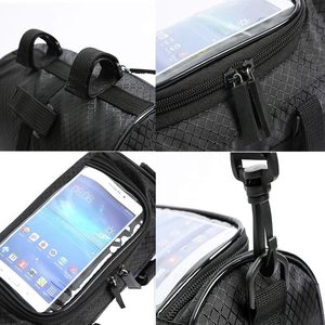 Bolsa delantera para manillar de bicicleta impermeable con logotipo personalizado, soporte para teléfono con pantalla táctil, bolsa de hombro, bolsa de almacenamiento para bicicleta de montaña - Product Image 2