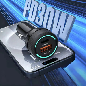 Cargador de Coche Rápido USB C de 12V, 2 Puertos PD 20W QC 18W (Total 38W), Ignífugo, de PC y ABS, <span class=keywords><strong>Precio</strong></span> de Fábrica OEM ODM - Product Image 4