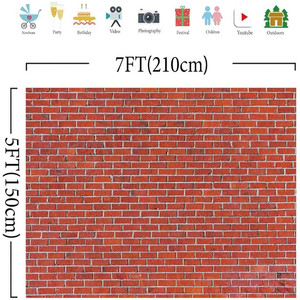 Giáng sinh bên biểu ngữ nền cho đồ trang trí nguồn cung cấp nhựa màu đỏ gạch tường đường phố bối cảnh - Product Image 6