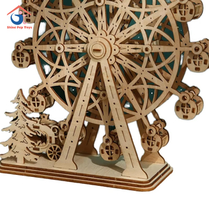 Dropshipping Products 2026 High-End 3D Solid Puzzle Giant Ferris Wheel Wooden <b>Model</b> Handmade 3D Toy - Product Image 1