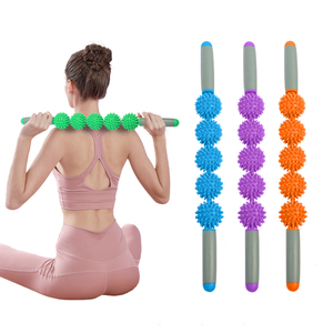 Yoga Slimming Muscle Relaxation Tool Multi-functional PVC Hedgehog <strong>Balls</strong> Muscle <strong>Massage</strong> <strong>Roller</strong> <strong>Stick</strong> for Leg Arm Back - Product Image 3