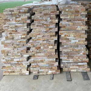 Ladrillo de piedra de pared para decoración del hogar, piedra fina autoadhesiva de rayas, chapa de pizarra, de la mejor calidad, venta al por mayor