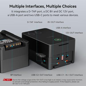 <span class=keywords><strong>Batterie</strong></span> SMALL RIG V Mount VB99 Pro 6700mAh 99Wh 14.8V Support de <span class=keywords><strong>batterie</strong></span> 100W PD USB-C chargeur rapide-4430 - Product Image 3