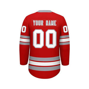 Maillots de hockey OEM de haute qualité avec logo personnalisé, uniformes sublimés de style hockey sur glace, vêtements de hockey sur glace pour équipes spécifiques - Product Image 2