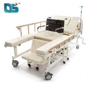Fauteuil roulant manuel convertible multifonction pas cher pour personnes âgées, lit d'hôpital avec trou pour le toilette - Product Image 6