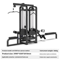 Estación de Entrenamiento Integral con Estructura de Puerta Dragón para Ocho Personas, con Plataformas para Cuatro o Cinco Personas, para Pesca de Grandes Peces