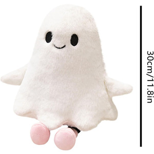 Coussin en peluche fantôme pour Halloween, design effrayant, <span class=keywords><strong>poupée</strong></span> décorative pour salon et école, décoration macabre, <span class=keywords><strong>poupée</strong></span> effrayante - Product Image 2