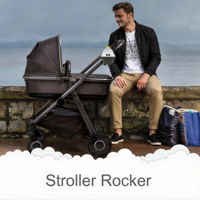 Berceau Électrique USB pour Bébé avec Musique Bluetooth, Capteur de Pleurs et Fonction Balançoire pour Poussette, Landau et Petite Berceuse