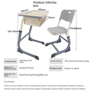 Modern Designed School <strong>Desks</strong> <strong>Chairs</strong> for Primary Secondary Students for Training Institutions Tutoring Classes for Boys <strong>Girls</strong> - Product Image 2