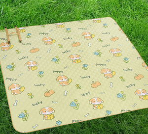 Tapis de pique-nique imperméable à 5 couches avec logo personnalisé, couvertures portables compactes pour <span class=keywords><strong>la</strong></span> plage et le camping - Product Image 3