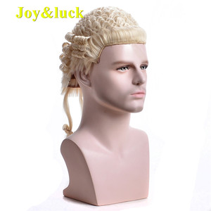 <span class=keywords><strong>Perruque</strong></span> de <span class=keywords><strong>juge</strong></span> d'instruction, d'avocat ou d'avocat général, cheveux synthétiques, couleur blonde, pour homme ou femme, <span class=keywords><strong>perruque</strong></span> classique britannique traditionnelle, <span class=keywords><strong>perruque</strong></span> de cosplay - Product Image 3