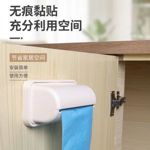 Kitchen Wall Mounted Garbage Bag <b>Storage</b> <b>Box</b> Pull Out Covered For Bathroom Toilet No Drill Installation - Product Image 2
