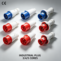 Enchufe Universal Nuoqiya de 3/4/5 Polos, Serie 63A, Enchufe de Seguridad Conveniente con Conector