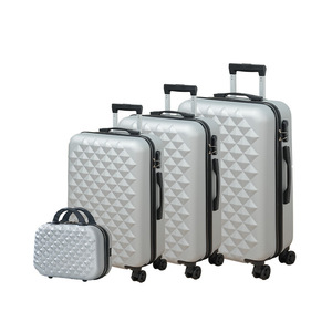 ชุดกระเป๋าเดินทางสั่งทำขายส่ง 4 ชิ้น กระเป๋าเครื่องสำอางแบบถือ 14 นิ้ว 3 ชิ้น ขนาด 20/24/28 นิ้ว กระเป๋าเดินทางน้ำหนักเบา ทันสมัย พร้อมหูหิ้วนุ่ม - Product Image 2