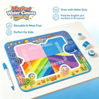 Tapis magique éducatif pour enfants, multi-thèmes et chiffres de l'alphabet