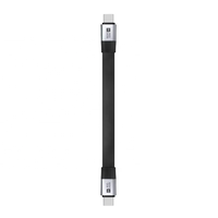 Câble USB Type C court de 13cm avec porte-clés Portable USB4 80Gbps Données 240W PD Charge 8K 60Hz UHD Vidéo pour Power Bank