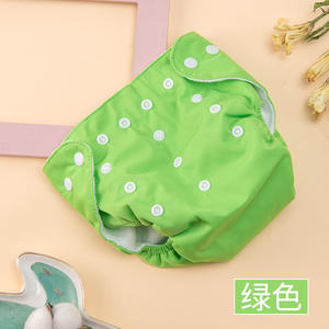 Pantalones de pañales de tela de tamaño ajustable para bebés, impermeables, lavables, antifugas, hebilla oculta, bolsillo de pañal, pañales de diseño fino - Product Image 6