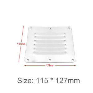 New hình chữ nhật thép không gỉ <span class=keywords><strong>louver</strong></span> Bảng điều khiển thông gió cho Thuyền biển phần cứng Tank Vent - Product Image 3