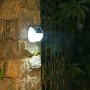 Solar <b>Led</b> Wall <b>Light</b> Outdoor Waterproof With Motion <b>Sensor</b> For Garden Courtyard Lighting - Product Image 2