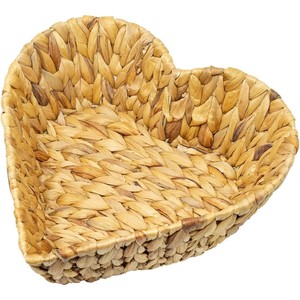 Bandejas para servir de jacinto de agua minimalistas superventas, bandeja decorativa en forma de corazón hecha a mano de Vietnam - Product Image 1