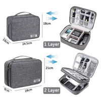 Tas Penyimpanan Perjalanan Kapasitas Besar Premium EVA Hard Shell Case Cable Organizer untuk Elektronik, Earphone & Aksesoris Kabel Data