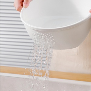 Food Grade <b>Plastic</b> Rice Fruits and VegetablesWasher Strainer Bowl Kitchen Draining Colander <b>Plastic</b> Strainer <b>Baskets</b> - Product Image 2