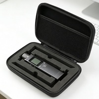 Étui de rangement pour enregistreur vocal en EVA moulé sur mesure, étui de protection rigide avec poche en filet et sangle de transport