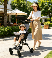 Chariot pour bébé JXB Wholesale à deux points d'attache, ultra-léger et compact, avec barrière de sécurité à 360 degrés
