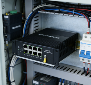 Commutateur PoE industriel SEAVIEW DC48-57V 8 ports PoE 2 ports SFP pour la <span class=keywords><strong>communication</strong></span> ferroviaire - Product Image 2