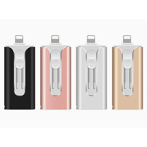 Bán Buôn 3-Trong-1 OTG Điện Thoại Thông Minh USB Ổ Đĩa Flash Kim Loại Pull-Push 3.0 Memory Stick Pendrive Trong Hộp Giấy Với Giao Diện 2.0 - Product Image 1