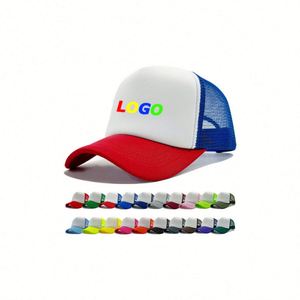 Custom Logo Mesh Back Trucker <b>Hats</b> - Personalized Baseball Caps <b>for</b> Promotional Giveaways & Sun Protection - Product Image 1