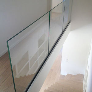 Balustrade en verre en <span class=keywords><strong>U</strong></span> minimaliste pour maison, verre trempé à vue complète avec installation facile - Product Image 4