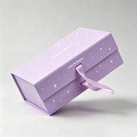 Individuelles Logo Rosa Luxus Magnetische Faltbare Geschenkverpackungsbox Magnetverschluss Karton Schuh- und Kleidungsversandboxen