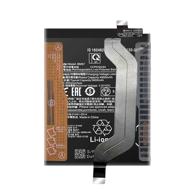 For Redmi BM57 Battery Note 10 Pro Rechargeable Lithium-ion Polymer 5100mAh OEM Mobile Phone Battery Stock