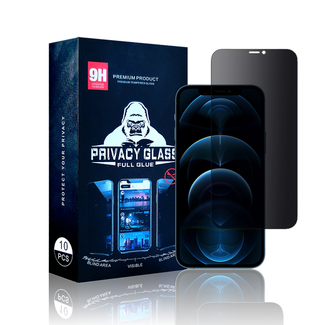 Wholesale Hd Anti-drop Privacy Tempered Glass Mobile Phone Screen Protector for 12 13 14 Pro Max