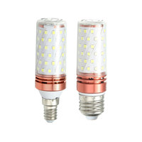 Douilles de lampe en aluminium E14/E27, LED SMD 2835, lumière froide/chaude, ampoules LED résidentielles AC en forme de maïs, compatibles avec les lustres, lampes murales, lampes de table, etc.