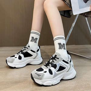 Women's Retro Style <b>Upper</b> Casual Walking & Sports Running <b>Shoes</b> with Padded Sole Heightening Rubber New for Spring and Autumn - Product Image 5