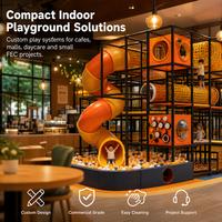 Equipo de juegos para interiores, sala deportiva, cuadro de desafíos, CE TUV ISO 9001, puente de cuerdas, muro de escalada, proyecto para cafetería familiar