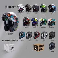 Casque de moto ABS à visière relevable, double visière, déverrouillage rapide, casque intégral, certifié 3C DOT